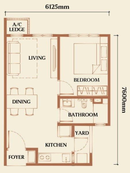Type C floor plan