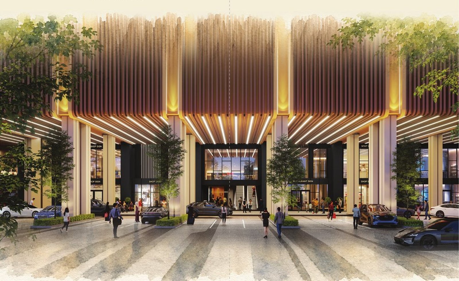 Causewayz Square @ JBCC retail podium artist's impression